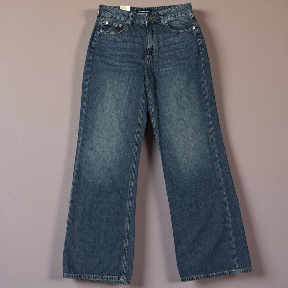 Aeropostale Wide Leg Dark Blue Jeans